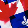 Canada and Quebec flags